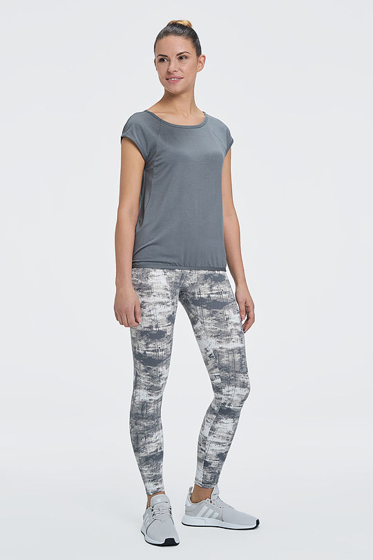 Printed functional tights 4 | GREY/MELANGE | Audimas