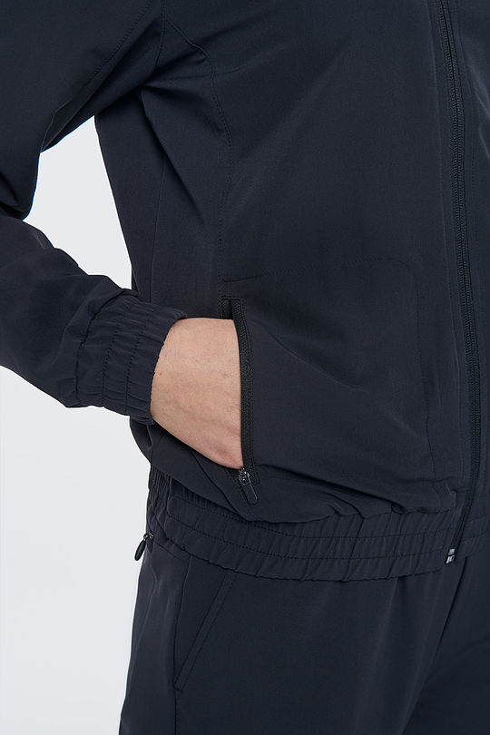 Stretch woven jacket 4 | BLACK | Audimas