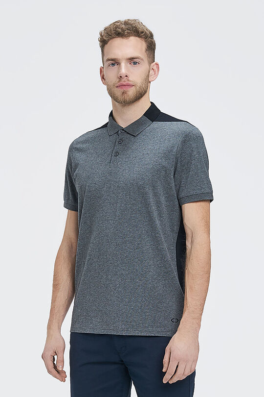 Cotton polo shirt 1 | GREY/MELANGE | Audimas