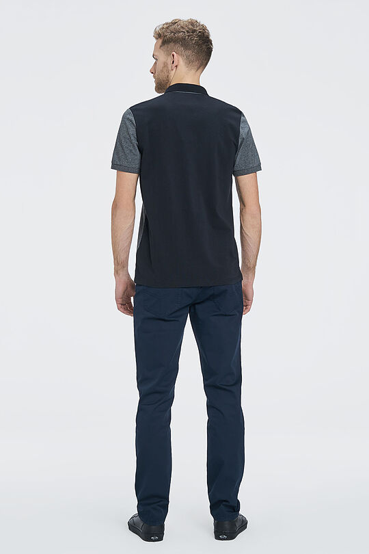 Cotton polo shirt 5 | GREY/MELANGE | Audimas
