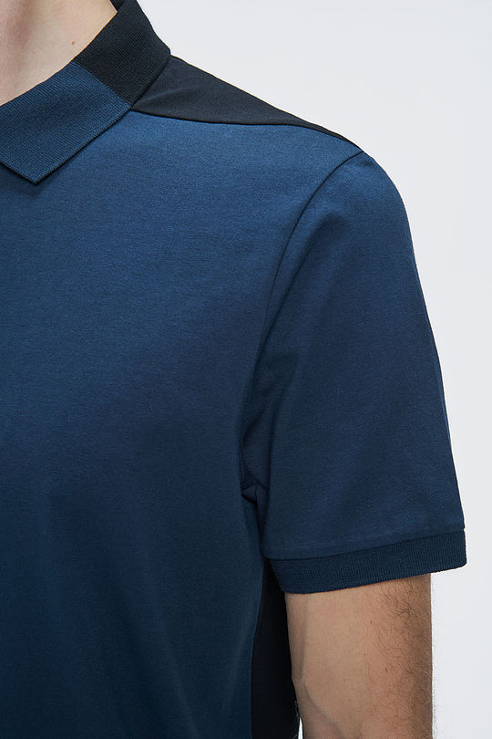 Cotton polo shirt 4 | BLUE | Audimas