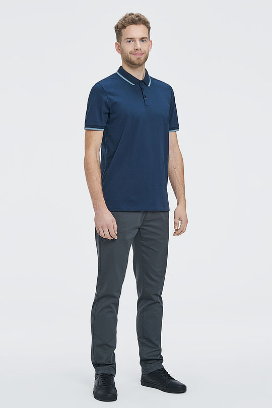 Cotton polo shirt 5 | BLUE | Audimas