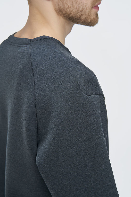 Viscose interlock tricot sweatshirt 3 | GREY/MELANGE | Audimas