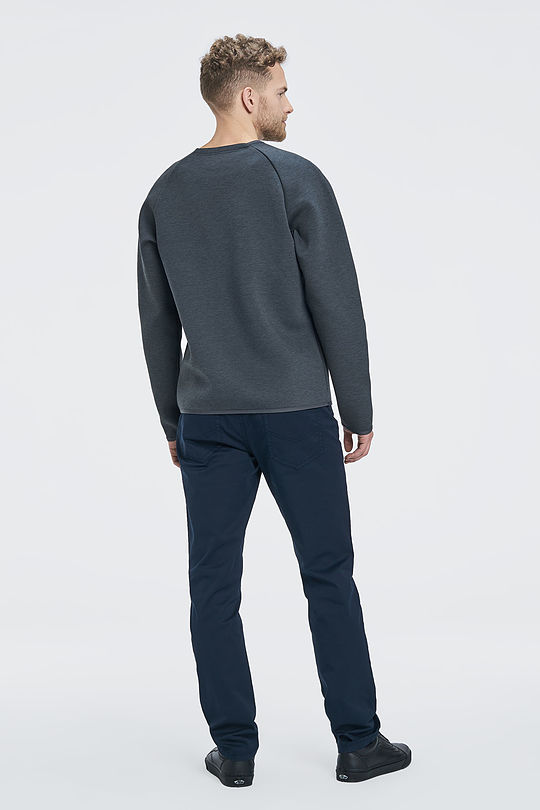 Viscose interlock tricot sweatshirt 6 | GREY/MELANGE | Audimas