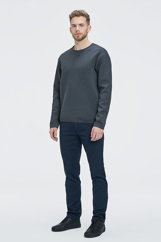 Viscose interlock tricot sweatshirt 5 | GREY/MELANGE | Audimas