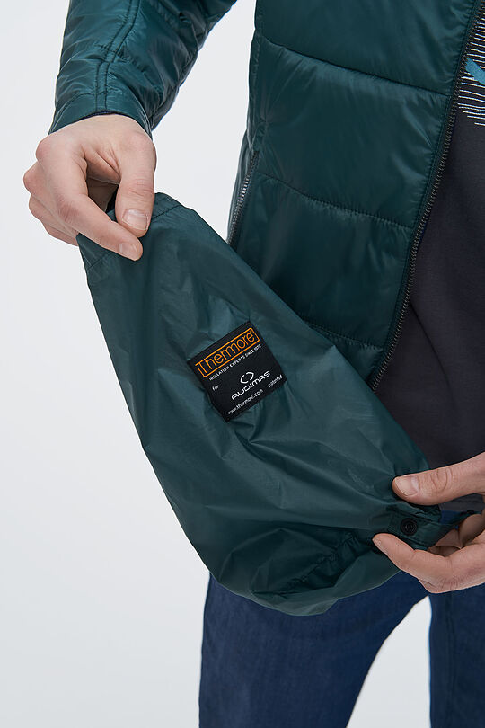 Reversible THERMORE insulated jacket 8 | GREEN/ KHAKI / LIME GREEN | Audimas