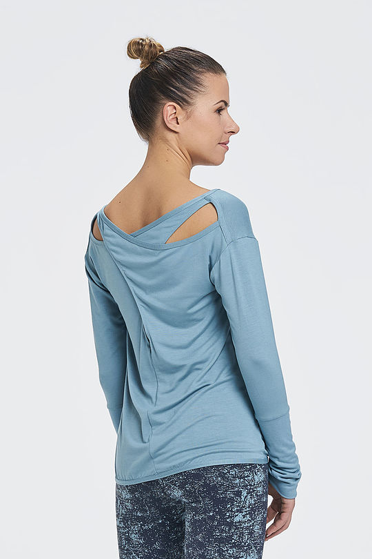 Yoga long sleeve tee 2 | BLUE | Audimas