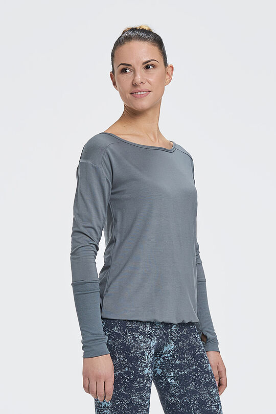 Yoga long sleeve tee 1 | GREY/MELANGE | Audimas