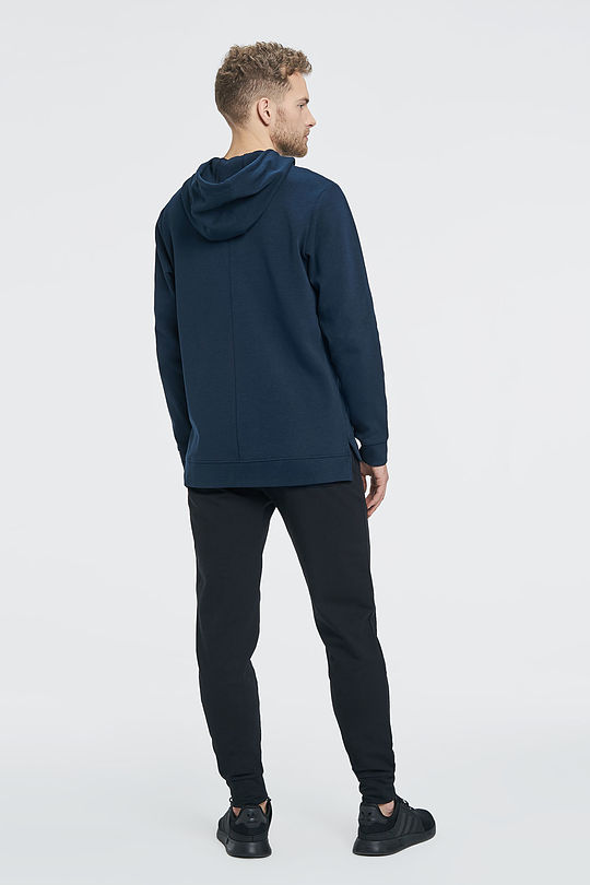 Prolonged zip-through hoodie 9 | BLUE | Audimas