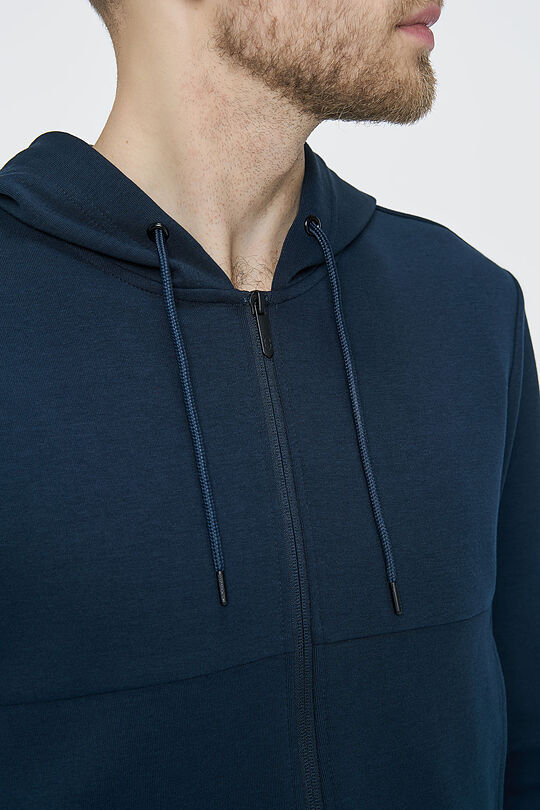 Prolonged zip-through hoodie 4 | BLUE | Audimas