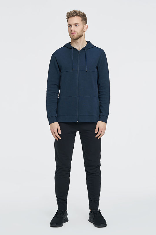 Prolonged zip-through hoodie 7 | BLUE | Audimas