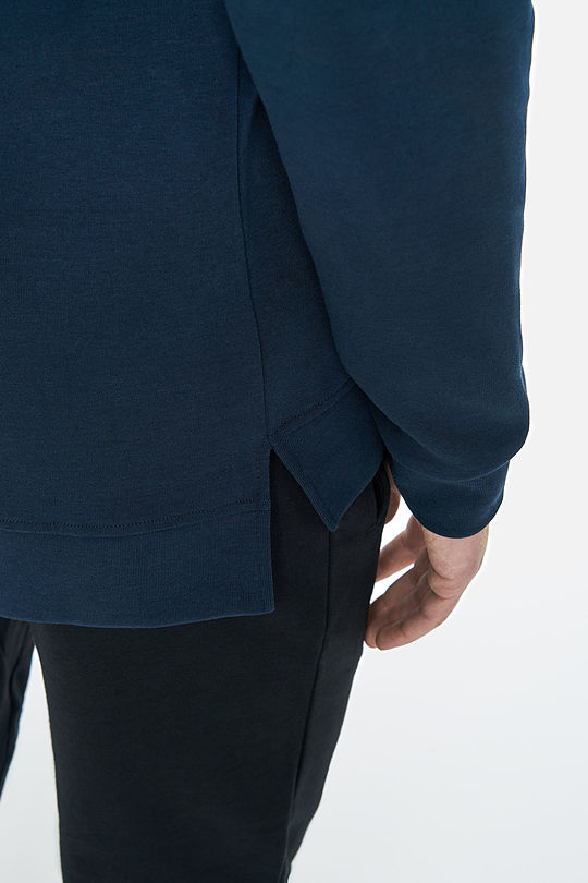 Prolonged zip-through hoodie 6 | BLUE | Audimas