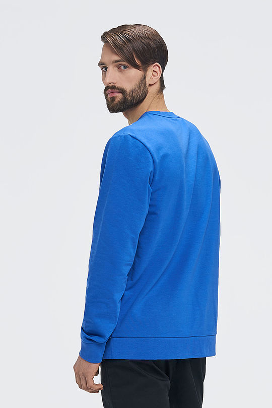 Medvilnės TERRY trikotažo džemperis 2 | BLUE | Audimas