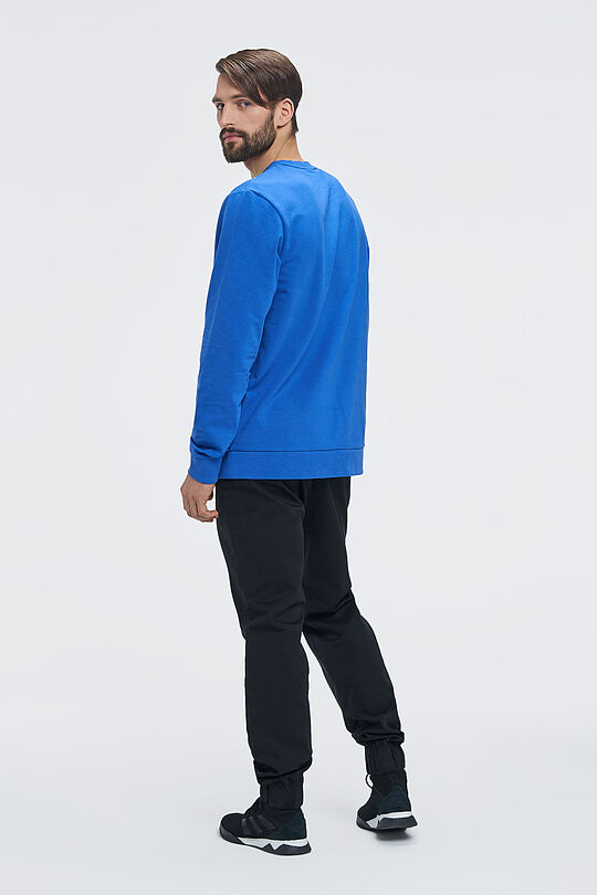 Medvilnės TERRY trikotažo džemperis 6 | BLUE | Audimas