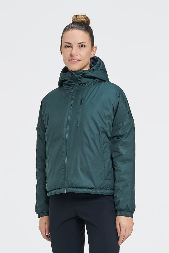 Reversible THERMORE insulated jacket 1 | GREEN/ KHAKI / LIME GREEN | Audimas