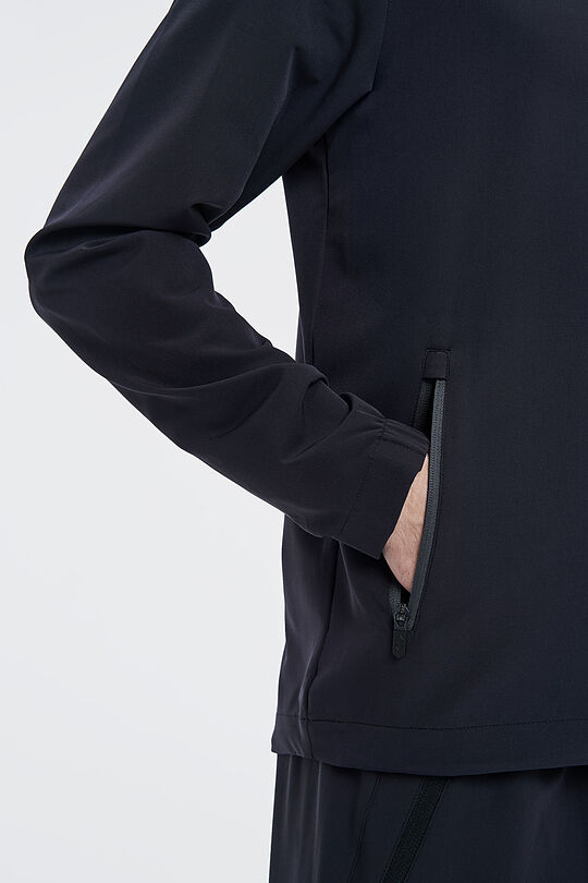 Stretch woven jacket 4 | BLACK/ASPHALT | Audimas