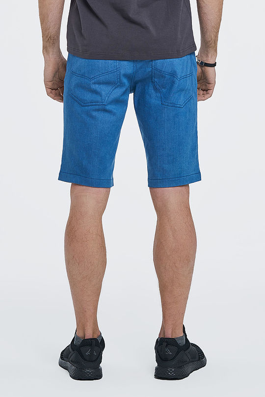 Regular fit stretch denim shorts 2 | BLUE | Audimas