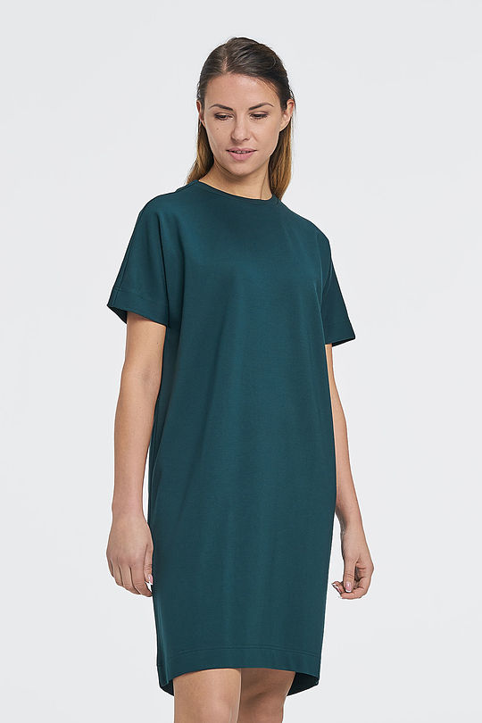 Viscose tricot smart dress 1 | GREEN/ KHAKI / LIME GREEN | Audimas