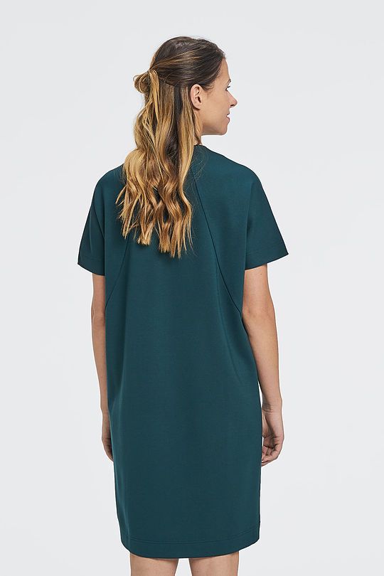 Viscose tricot smart dress 2 | GREEN/ KHAKI / LIME GREEN | Audimas