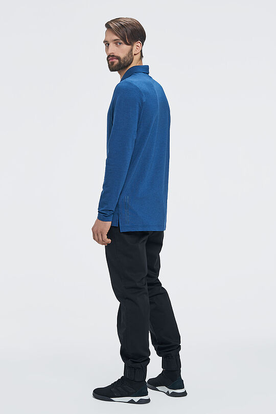 Long sleeve polo shirt 8 | BLUE | Audimas