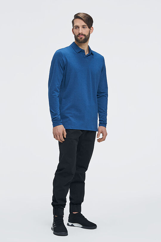 Long sleeve polo shirt 7 | BLUE | Audimas