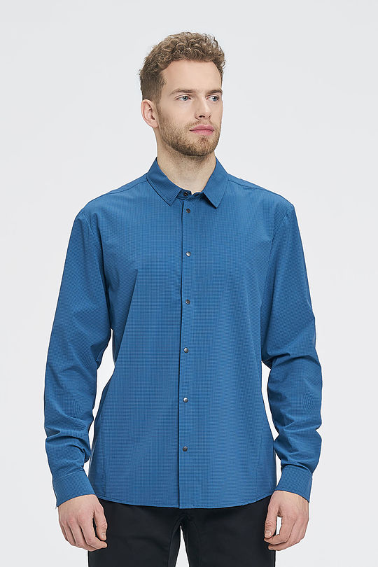 Wrinkle-free stretch shirt 1 | BLUE | Audimas