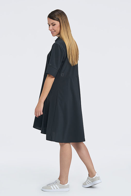 Wrinkle-free lightweight dress 6 | BLACK | Audimas