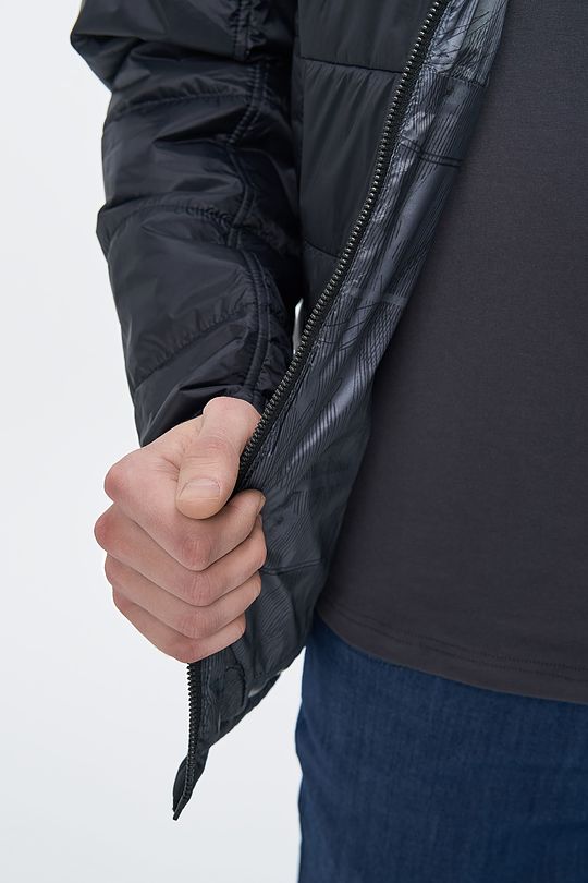 Reversible THERMORE insulated jacket 6 | GREY/MELANGE | Audimas