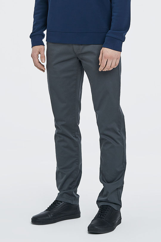 Regular fit 5-pocket pants 2 | GREY/MELANGE | Audimas
