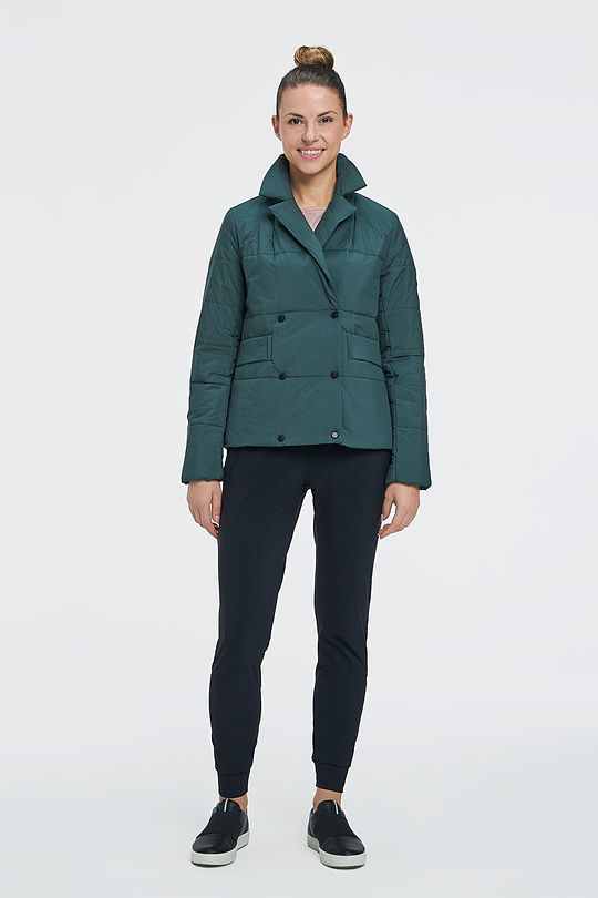 Short insulated jacket 6 | GREEN/ KHAKI / LIME GREEN | Audimas