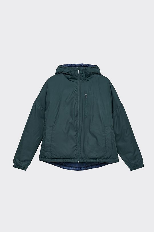 Reversible THERMORE insulated jacket 12 | GREEN/ KHAKI / LIME GREEN | Audimas