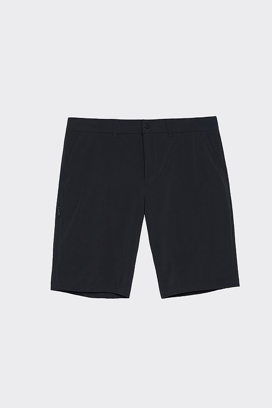 Stretch woven shorts 7 | BLACK | Audimas