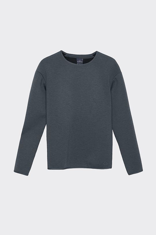 Viscose interlock tricot sweatshirt 7 | GREY/MELANGE | Audimas