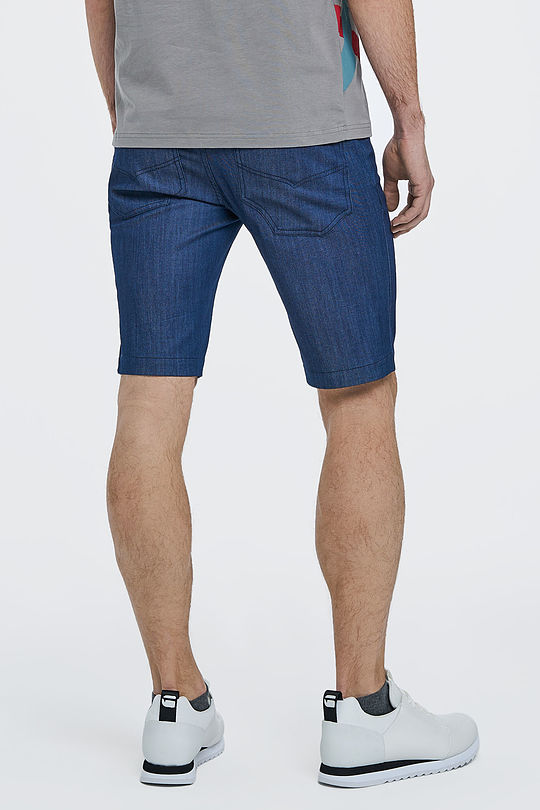 Regular fit stretch denim shorts 2 | BLUE | Audimas