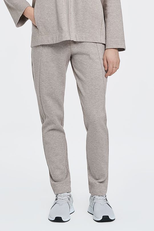 Pique cotton sweatpants 1 | GREY/MELANGE | Audimas