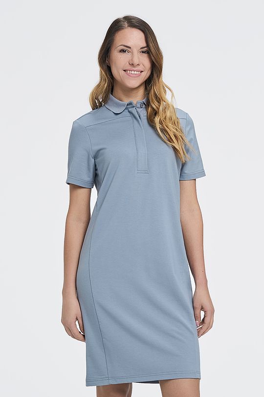 Modal tricot polo dress 1 | GREY/MELANGE | Audimas