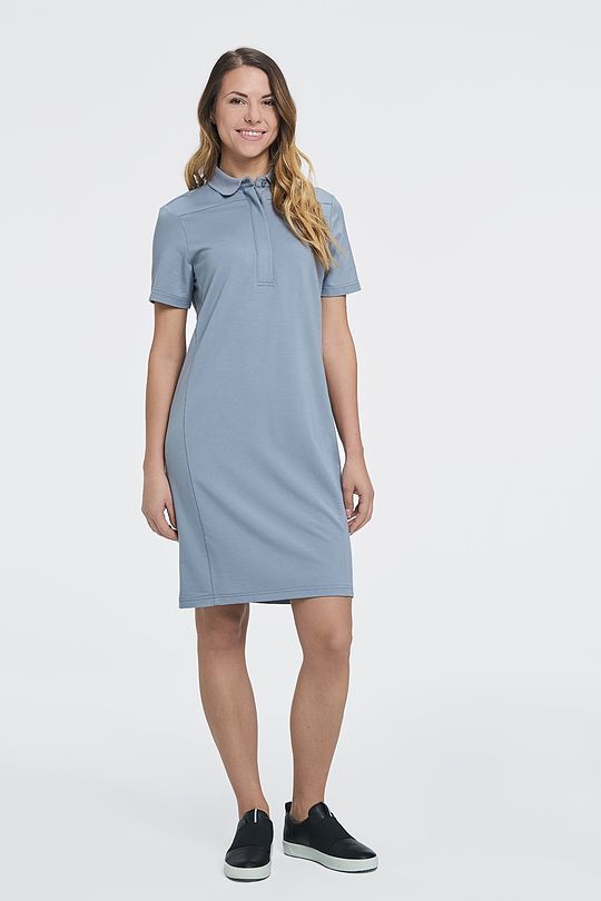 Modal tricot polo dress 5 | GREY/MELANGE | Audimas