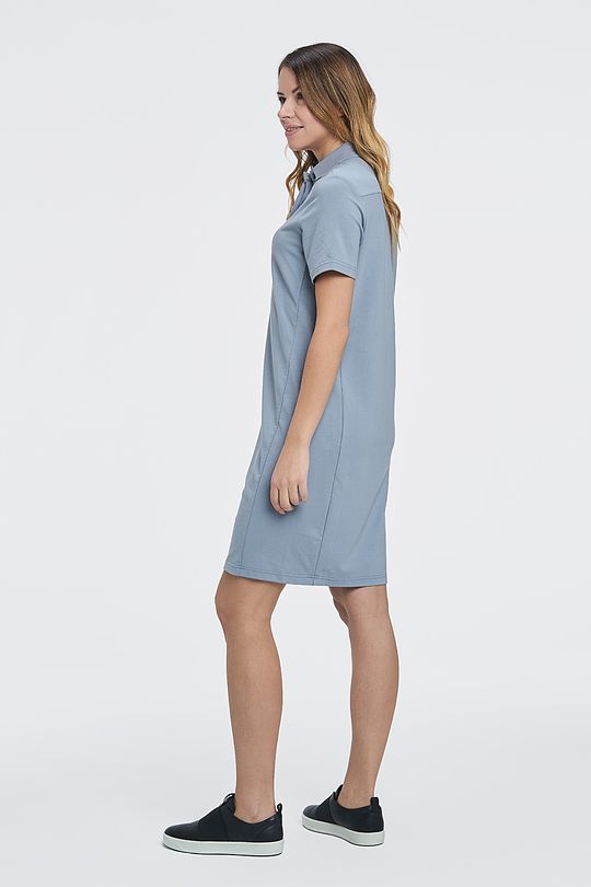 Modal tricot polo dress 7 | GREY/MELANGE | Audimas