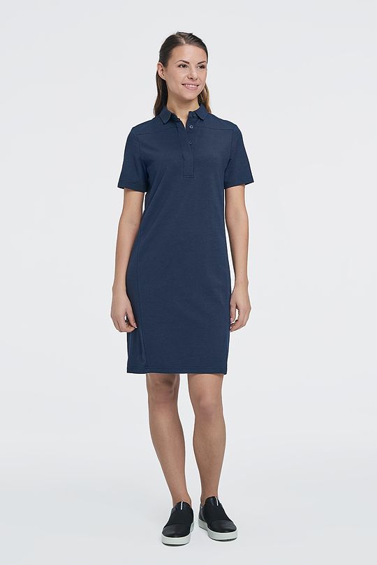 Modal tricot polo dress 5 | BLUE | Audimas