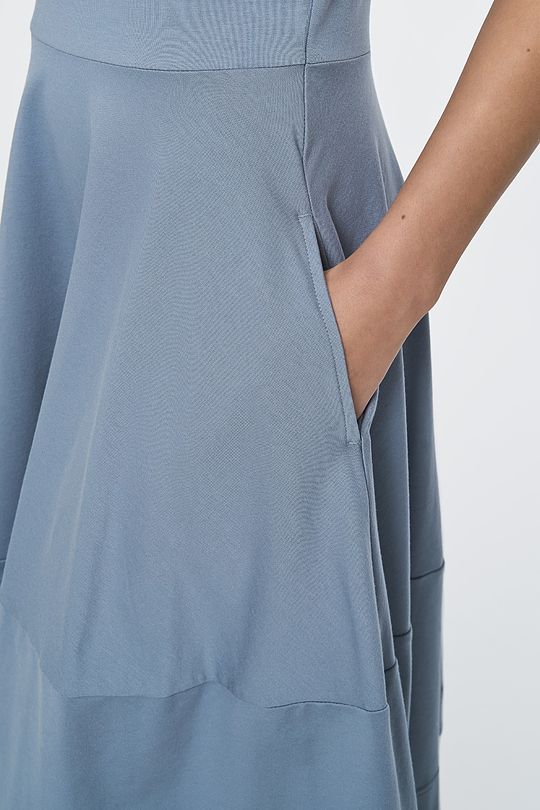 Modal tricot A-shape dress 3 | GREY/MELANGE | Audimas