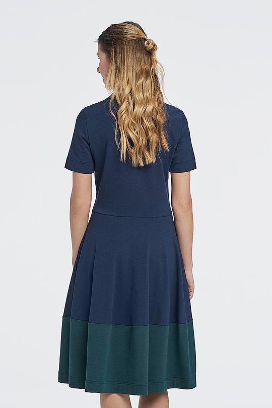 Modal tricot A-shape dress 3 | BLUE | Audimas