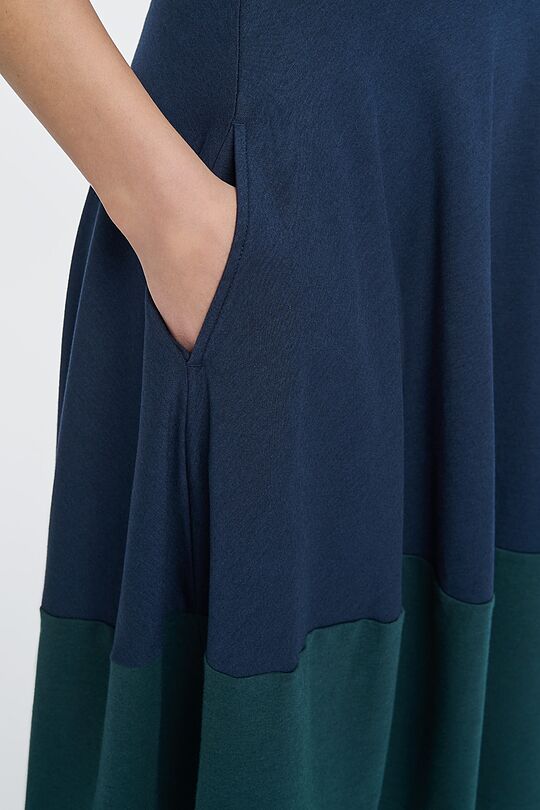 Modal tricot A-shape dress 4 | BLUE | Audimas