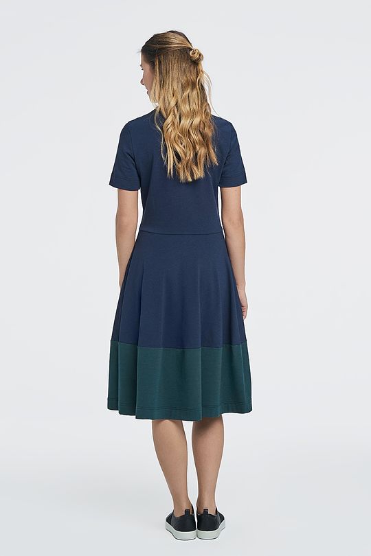 Modal tricot A-shape dress 7 | BLUE | Audimas
