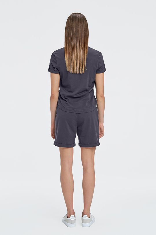 Lightweight cotton jersey shorts jumpsuit 6 | GREY/MELANGE | Audimas