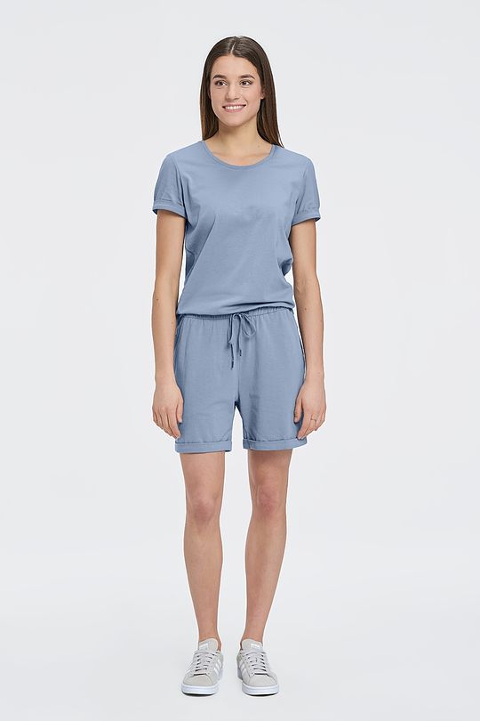 Lightweight cotton jersey shorts jumpsuit 5 | GREY/MELANGE | Audimas