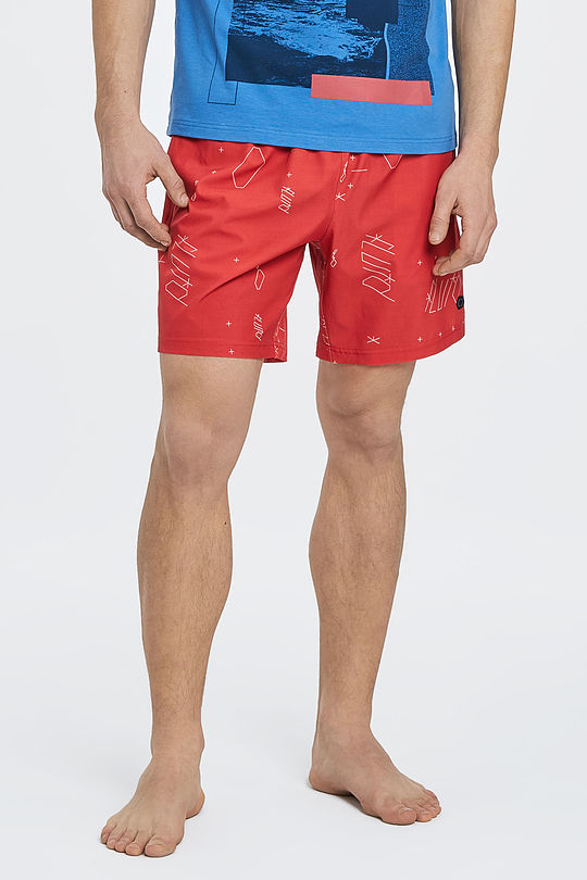 Medium length beach shorts 1 | YELLOW/ORANGE | Audimas