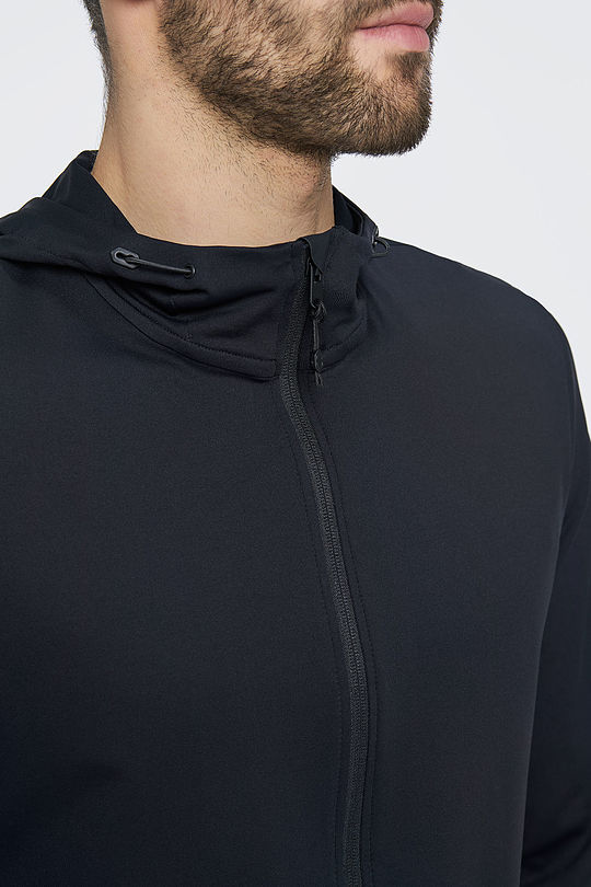 Functional zip-through hoodie 3 | BLACK | Audimas