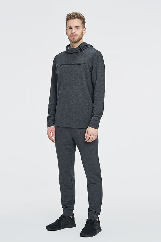 Modal tricot hoodie 4 | BLACK | Audimas