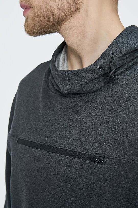 Modal tricot hoodie 3 | BLACK | Audimas
