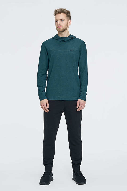 Modal tricot hoodie 6 | GREEN/ KHAKI / LIME GREEN | Audimas